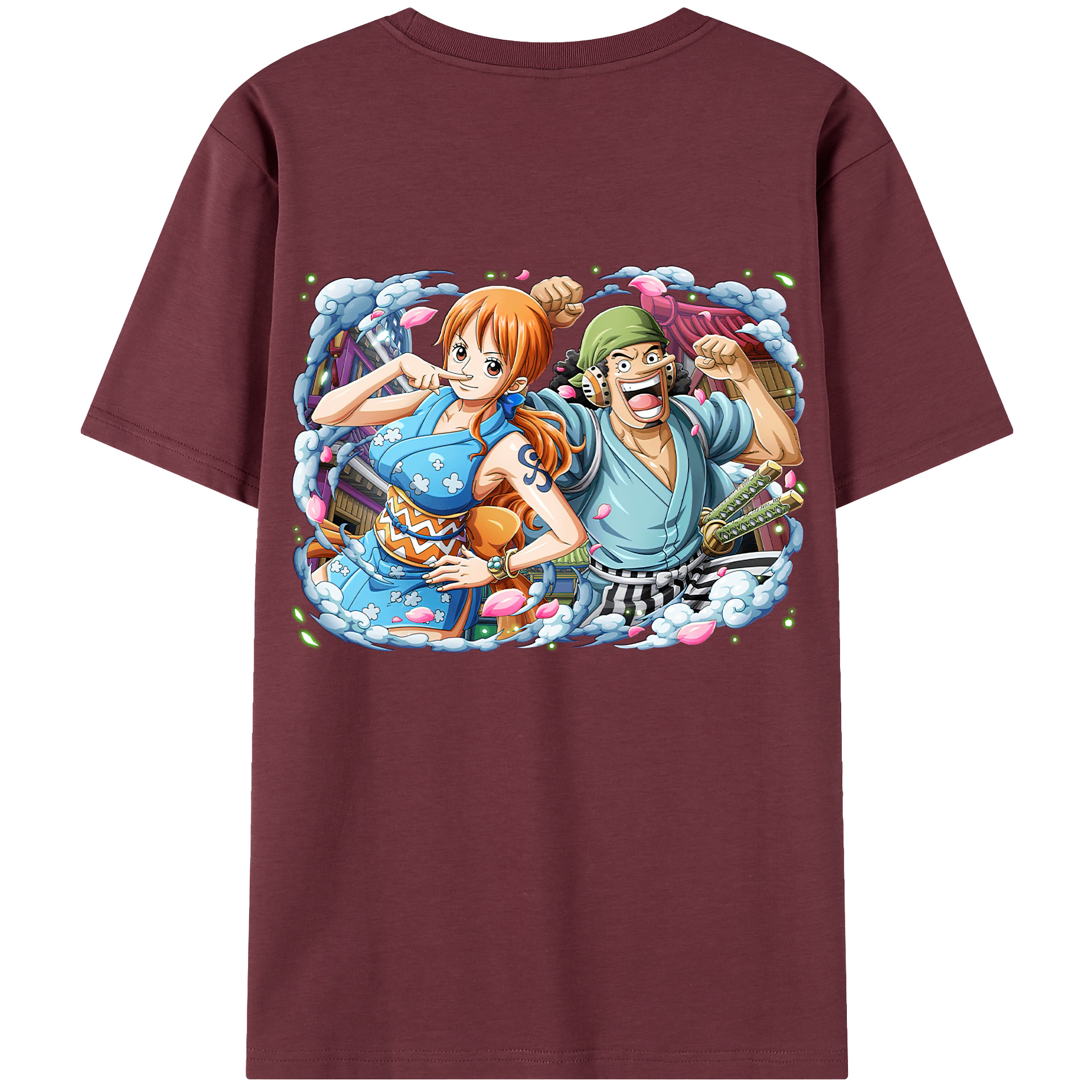 ワンピース ナミ ONE PIECE Nami 綿100％半袖Tシャツ（背面プリント）